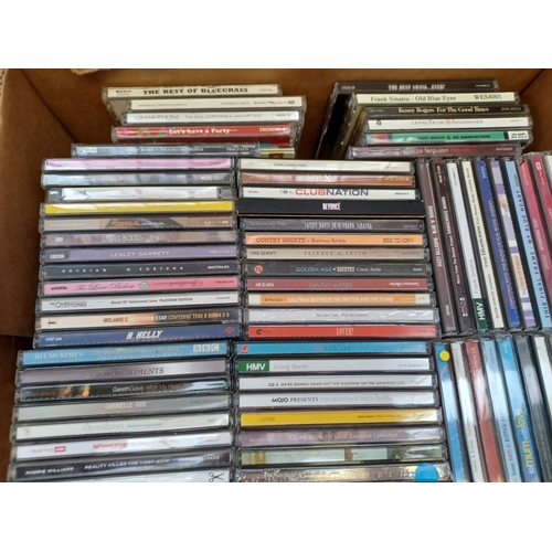 766 - Two boxes containing a collection of CDs - see images for titles