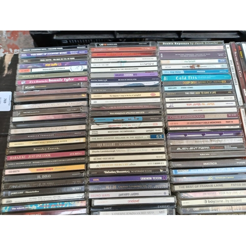 769 - Two boxes containing a collection of CDs - see images for titles