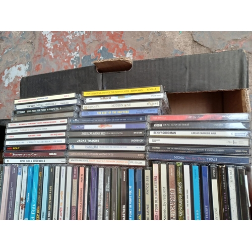 769 - Two boxes containing a collection of CDs - see images for titles