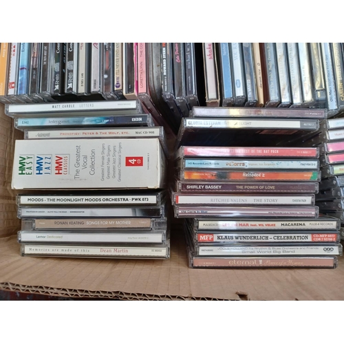 770 - Two boxes containing a collection of CDs - see images for titles