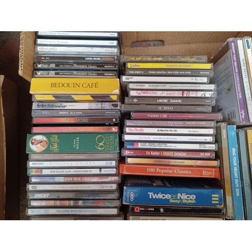 771 - Two boxes containing a collection of CDs - see images for titles