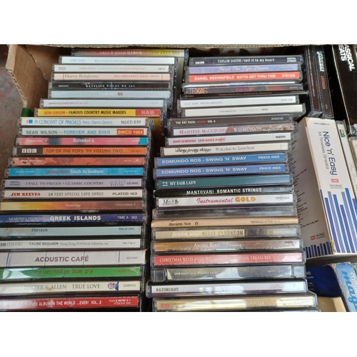 772 - Two boxes containing a collection of CDs - see images for titles