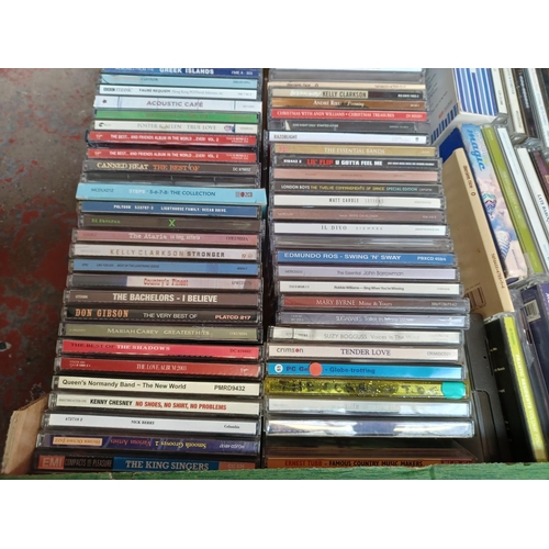 772 - Two boxes containing a collection of CDs - see images for titles