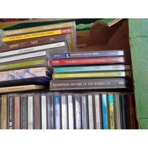 772 - Two boxes containing a collection of CDs - see images for titles