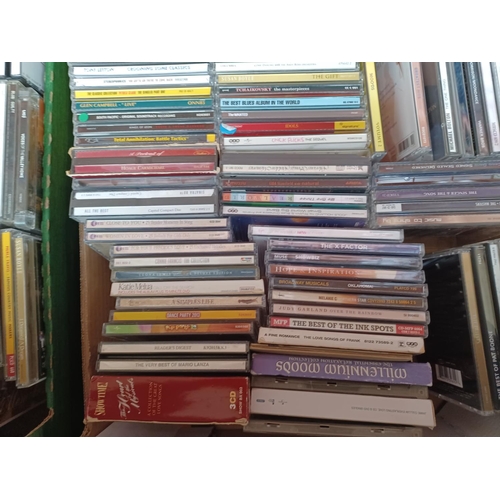 772 - Two boxes containing a collection of CDs - see images for titles