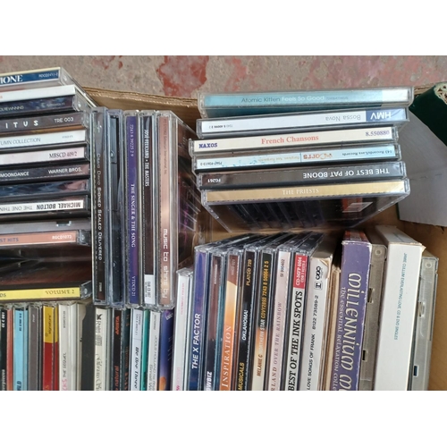 772 - Two boxes containing a collection of CDs - see images for titles