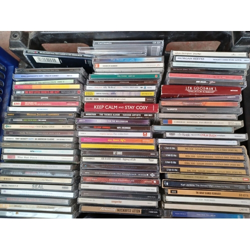 773 - Two boxes containing a collection of CDs - see images for titles