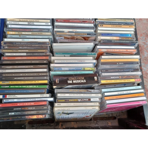 773 - Two boxes containing a collection of CDs - see images for titles