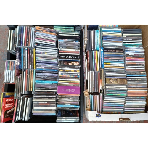 774 - Two boxes containing a collection of CDs - see images for titles