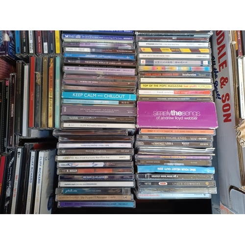 774 - Two boxes containing a collection of CDs - see images for titles