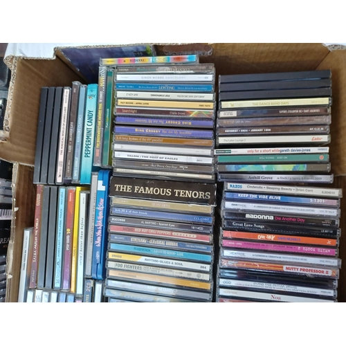 774 - Two boxes containing a collection of CDs - see images for titles