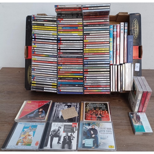 778 - A box containing a collection of mostly major label classical CD albums - see images for titles