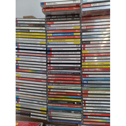 778 - A box containing a collection of mostly major label classical CD albums - see images for titles