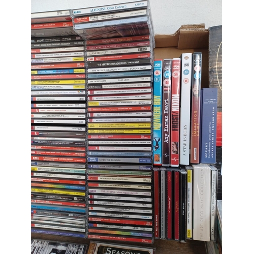 778 - A box containing a collection of mostly major label classical CD albums - see images for titles