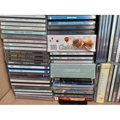 779 - Three boxes containing a large collection of classical CDs - see images for titles