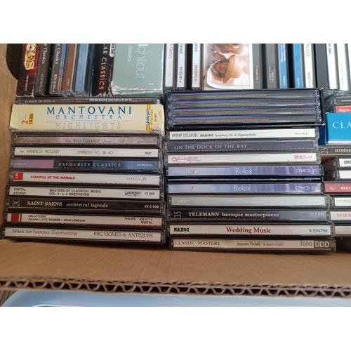 779 - Three boxes containing a large collection of classical CDs - see images for titles