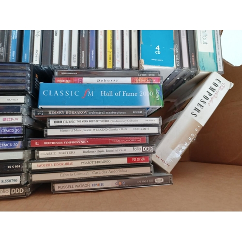 779 - Three boxes containing a large collection of classical CDs - see images for titles