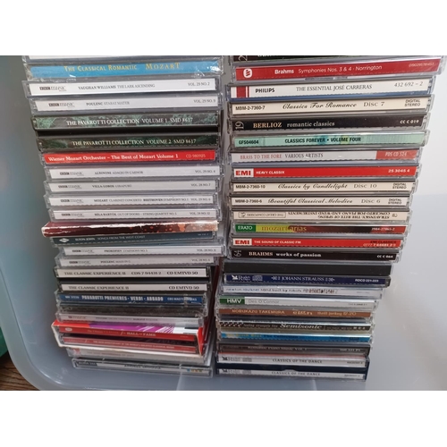 779 - Three boxes containing a large collection of classical CDs - see images for titles