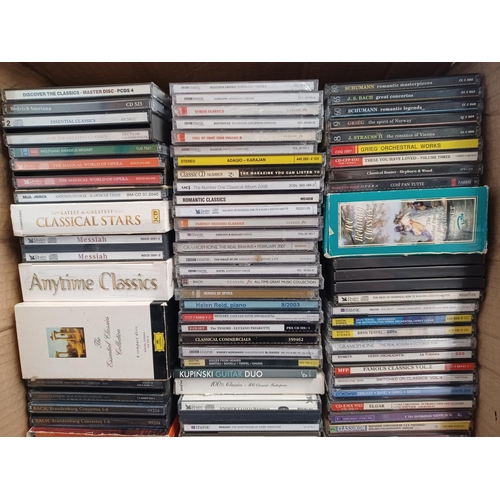 779 - Three boxes containing a large collection of classical CDs - see images for titles