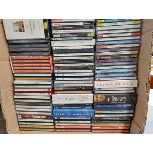 779 - Three boxes containing a large collection of classical CDs - see images for titles