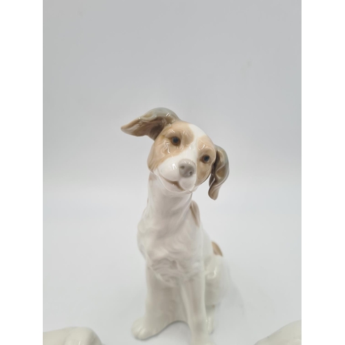 237 - Three Nao by Lladro porcelain animal figurines