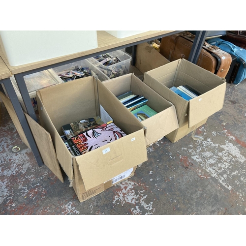 898 - Three boxes containing a large quantity of Christie's magazines and three auction catalogues