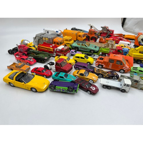 346 - A collection of diecast model vehicles to include Corgi Revopak refuse collector, Matchbox SuperKing... 