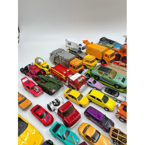 346 - A collection of diecast model vehicles to include Corgi Revopak refuse collector, Matchbox SuperKing... 