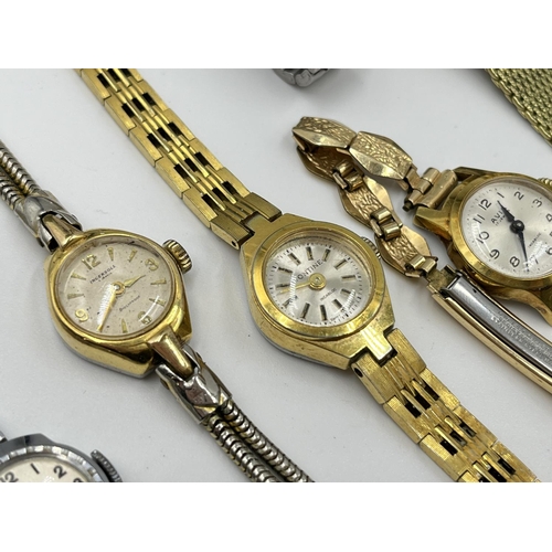 1125 - Twelve vintage women's wristwatches to include Seiko 5, Rotary etc.