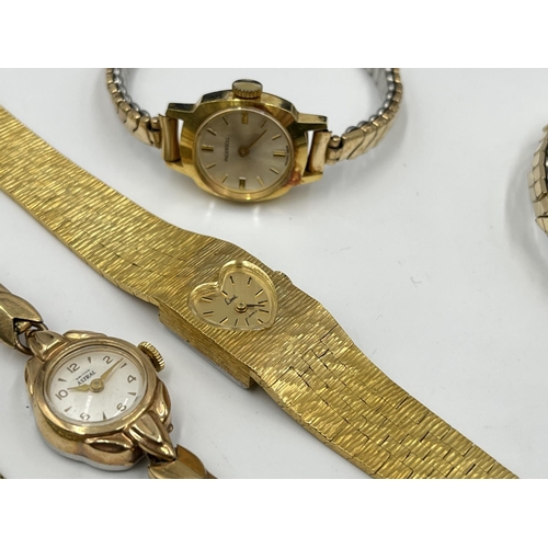 1125 - Twelve vintage women's wristwatches to include Seiko 5, Rotary etc.