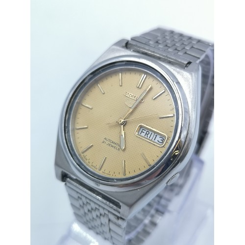 1167 - A vintage Seiko 5 21 jewels automatic 38mm men's wristwatch - ref. 7S26-8760