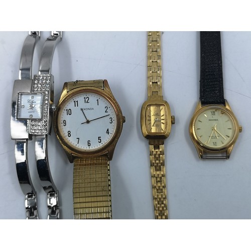 1167A - Nine quartz wristwatches to include Sekonda, Accurist etc.