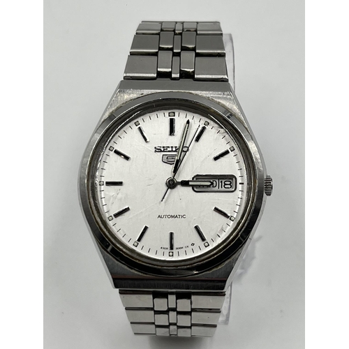 1132A - A Seiko 5 automatic men's wristwatch - ref no. 6309-8960