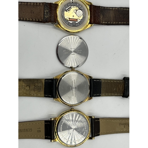 1175A - Three quartz men's wristwatches, two Accurist and one Lorus