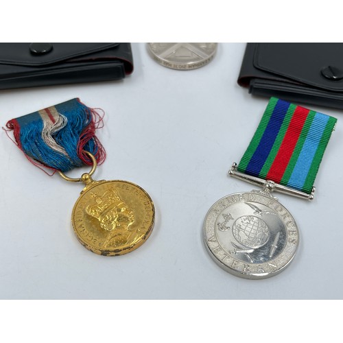 1198B - Three medals, one Voluntary Medical Service presented to G. A. Eastham 21031 May 1987, one UK Armed ... 