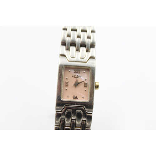 1218 - A Rotary hallmarked .925 silver quartz women's wristwatch - approx. gross weight 65 grams