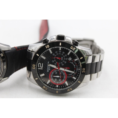 1219 - Two quartz chronograph men's wristwatches, Accurist and Sekonda