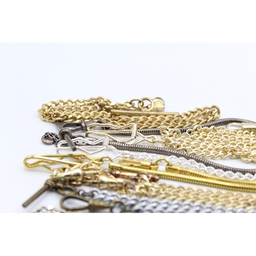 1220 - A collection of various pocket watch chains