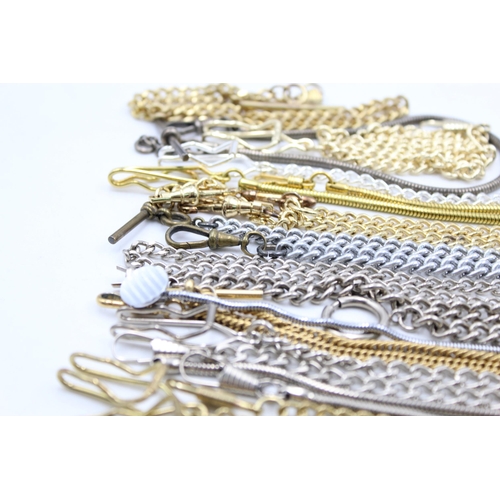 1220 - A collection of various pocket watch chains