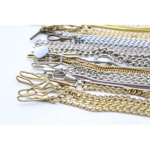 1220 - A collection of various pocket watch chains