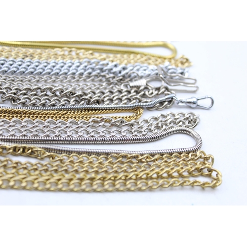 1220 - A collection of various pocket watch chains