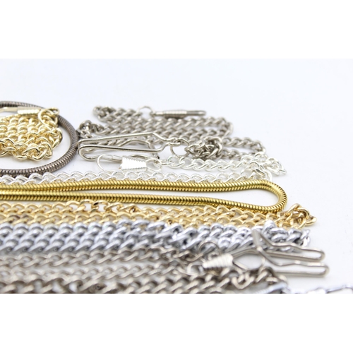 1220 - A collection of various pocket watch chains