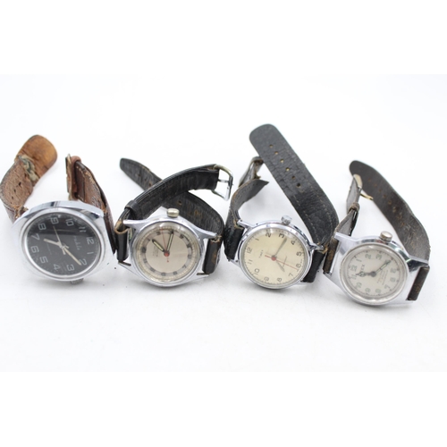 1221 - Four vintage mechanical men's wristwatches to include Orex, Seeland etc.