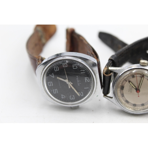 1221 - Four vintage mechanical men's wristwatches to include Orex, Seeland etc.