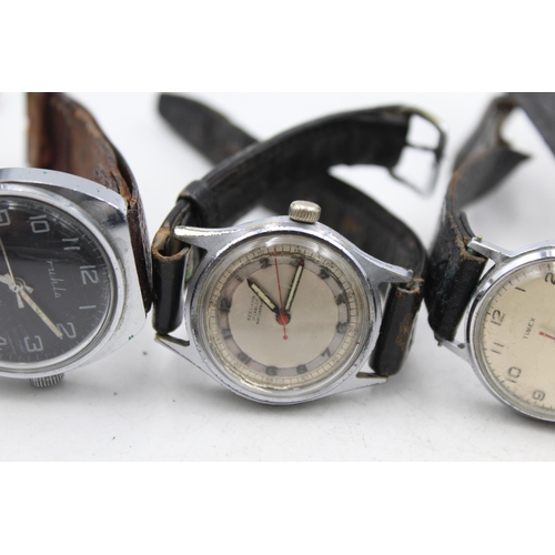 1221 - Four vintage mechanical men's wristwatches to include Orex, Seeland etc.