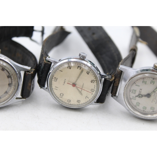 1221 - Four vintage mechanical men's wristwatches to include Orex, Seeland etc.