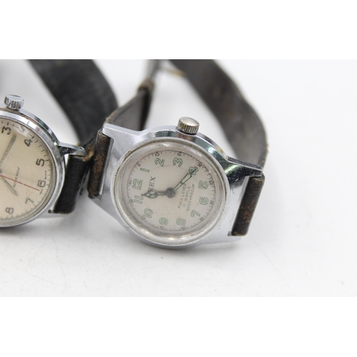 1221 - Four vintage mechanical men's wristwatches to include Orex, Seeland etc.