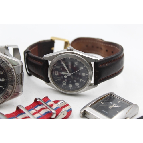 1229 - Six quartz men's wristwatches to include Casio, Avia Polar Star, Ben Sherman etc.