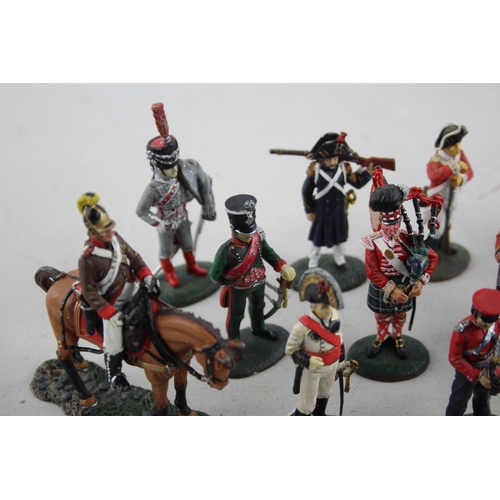 378 - A collection of Del Prado military lead figurines to include Royal Engineers, Sergeant etc.