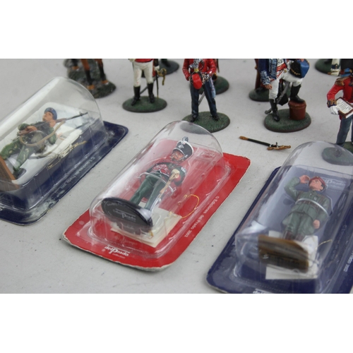 378 - A collection of Del Prado military lead figurines to include Royal Engineers, Sergeant etc.